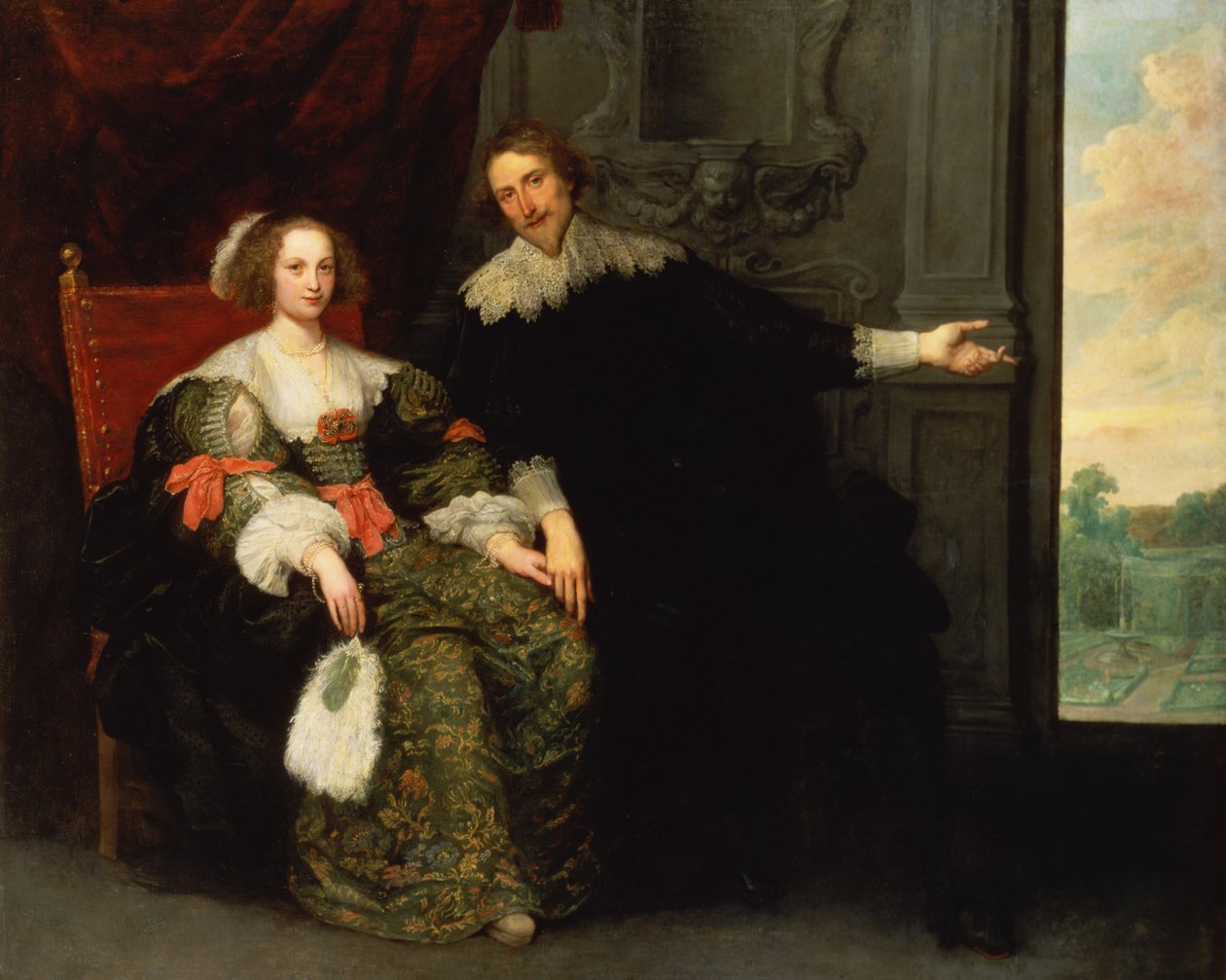 Portret van een man en zijn vrouw door Cornelis de Vos