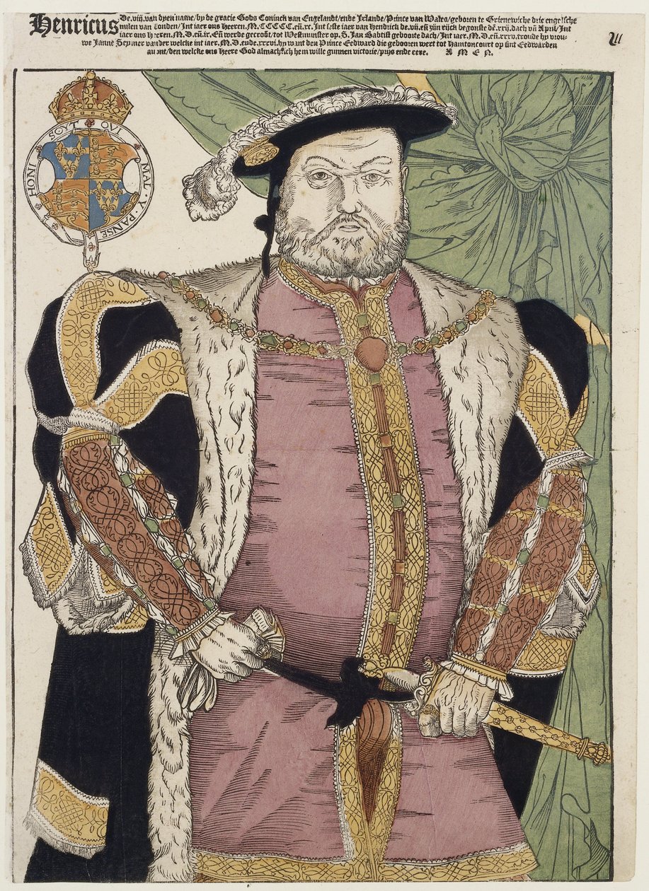 Portret van Hendrik VIII van Engeland door Cornelis Anthonisz. (manner of)