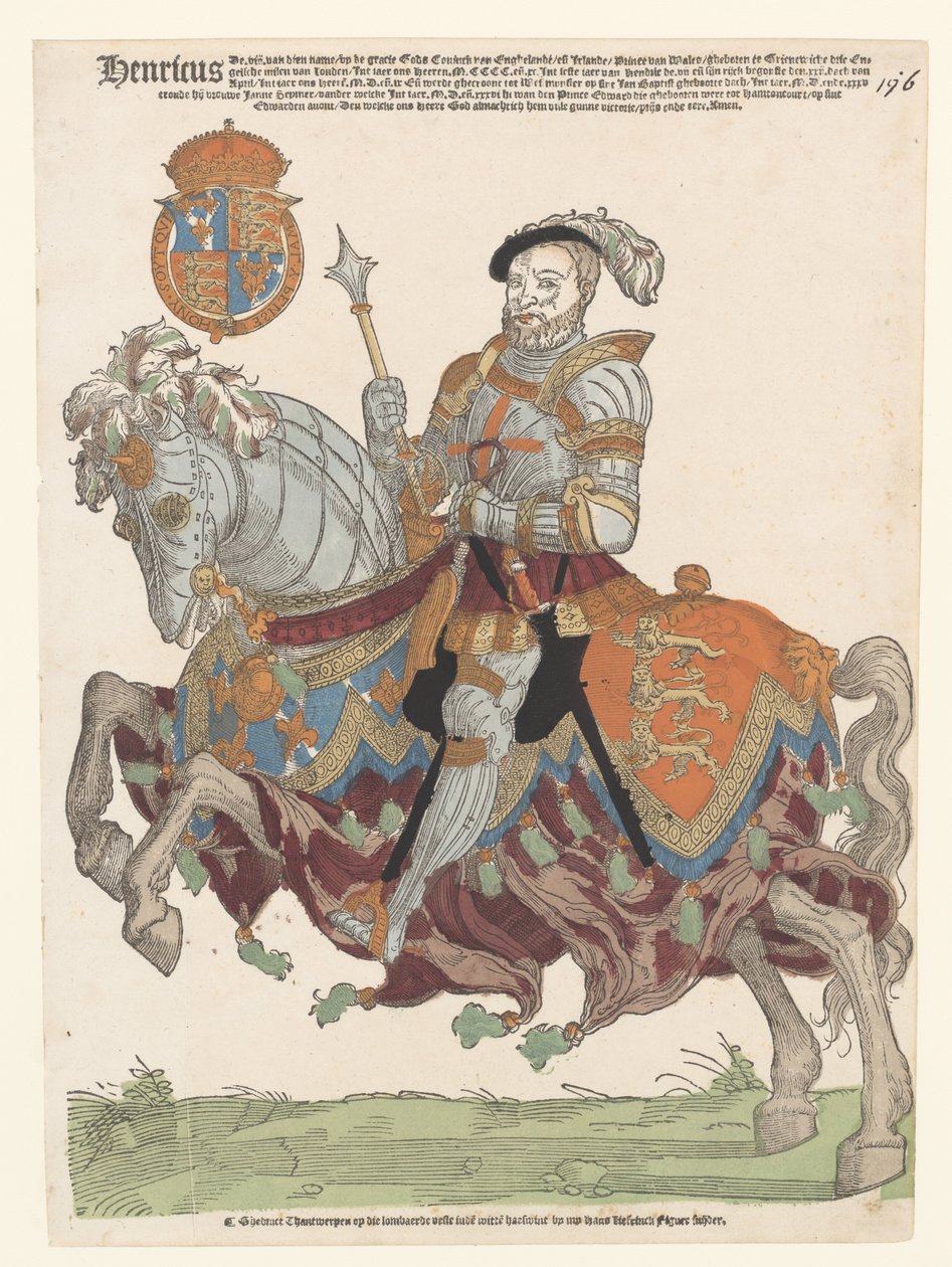 Portret van Hendrik VIII van Engeland door Cornelis Anthonisz. (manner of)