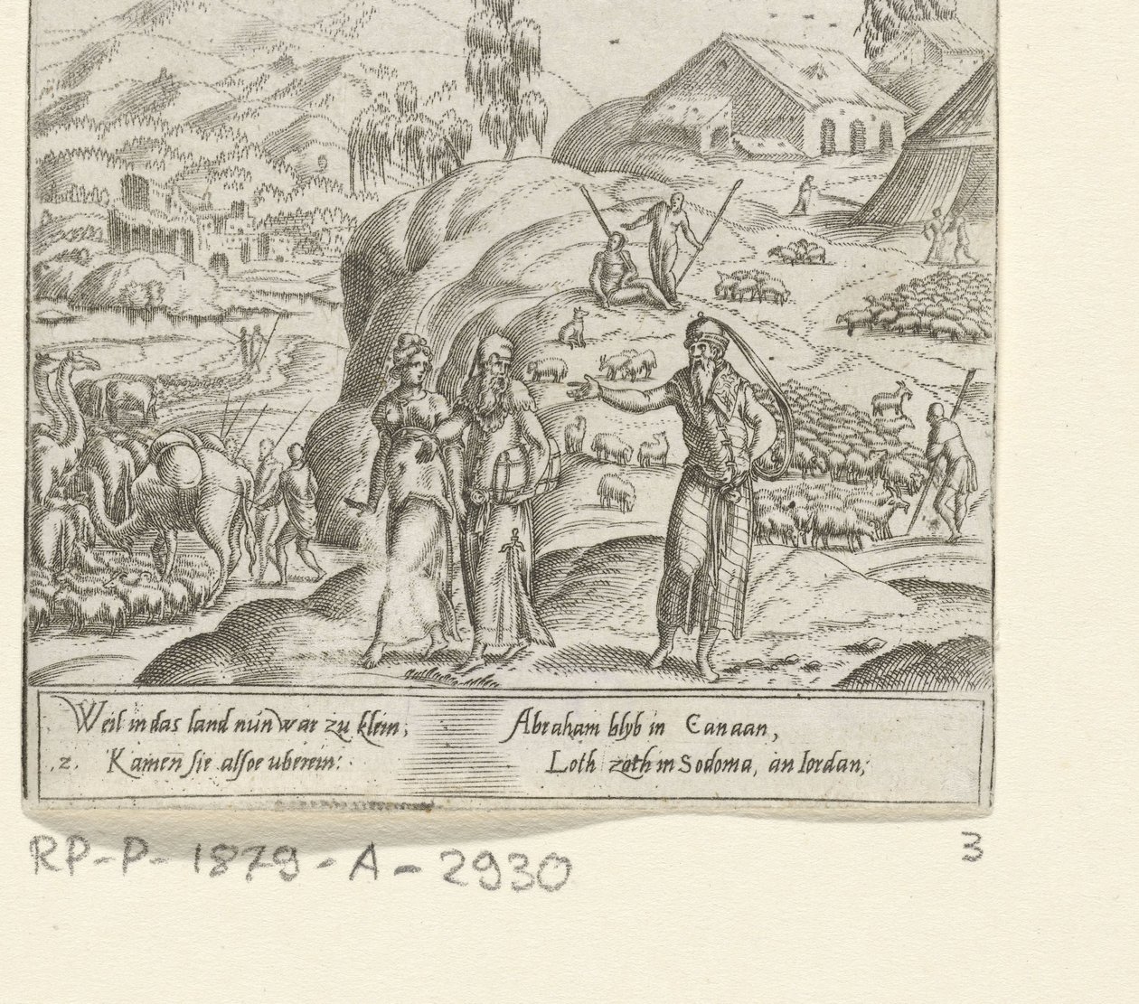 Afscheid van Abraham en Loth Het leven van Abraham (series title) door Cornelis Bos