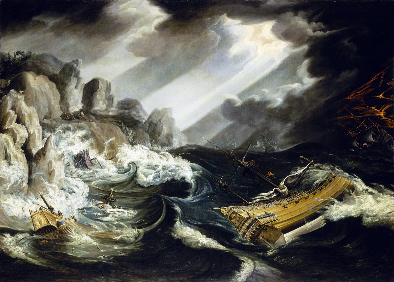 Het schipbreuk van het schip 