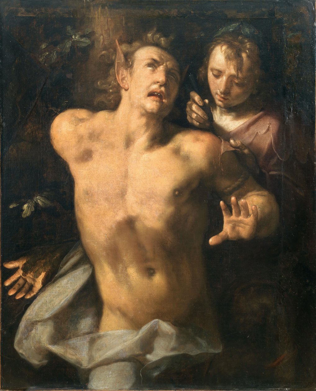 Het villen van Marsyas door Cornelis Cornelisz. Haarlem van