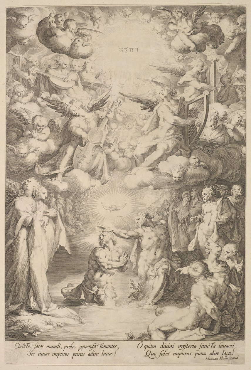 Doop van Christus door Cornelis Cornelisz van Haarlem