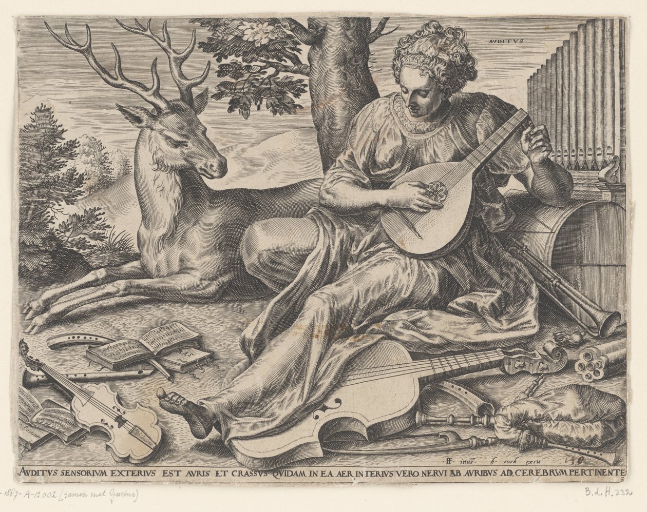 Het gehoor door Cornelis Cort