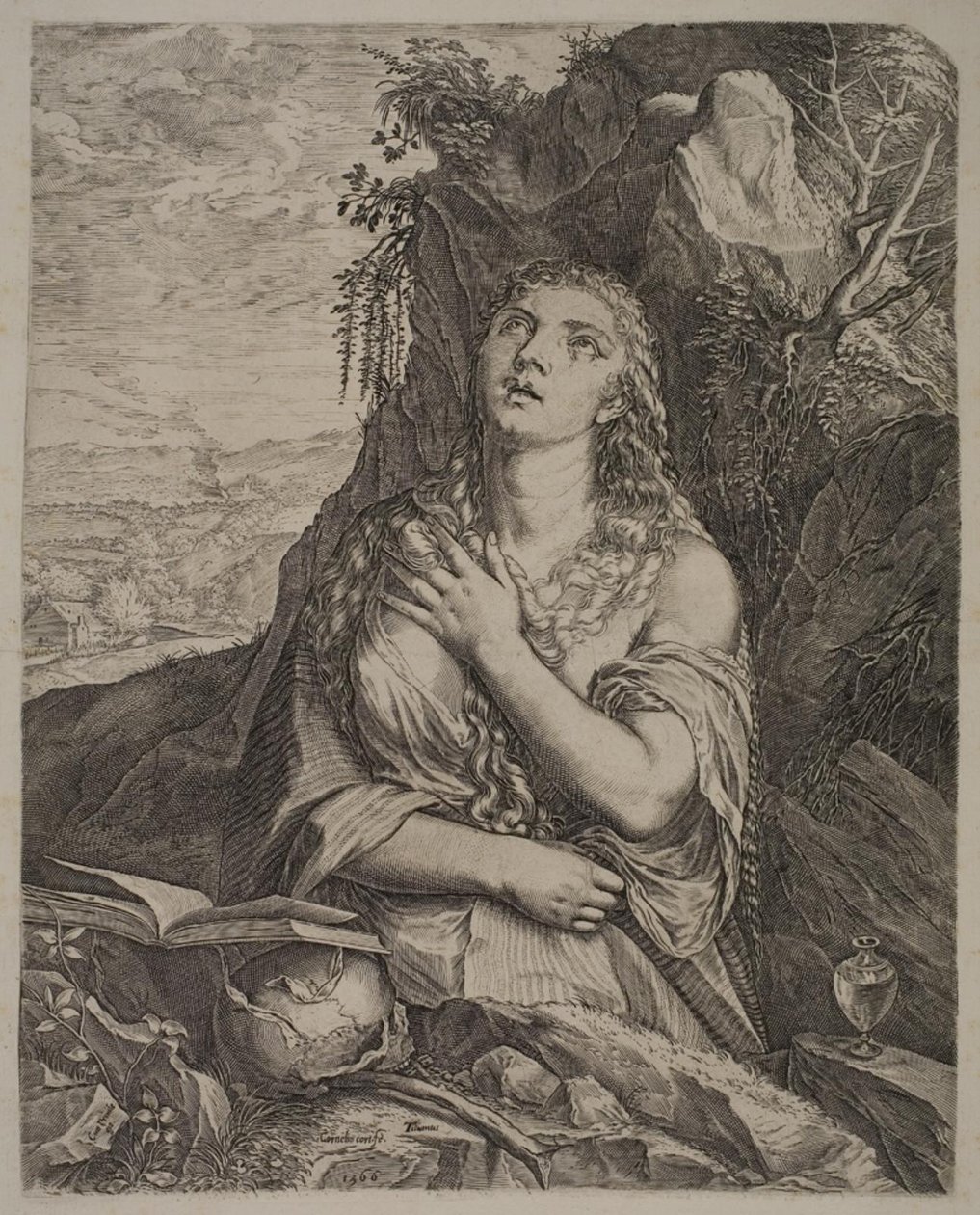Berouwvolle St. Maria Magdalena door Cornelis Cort