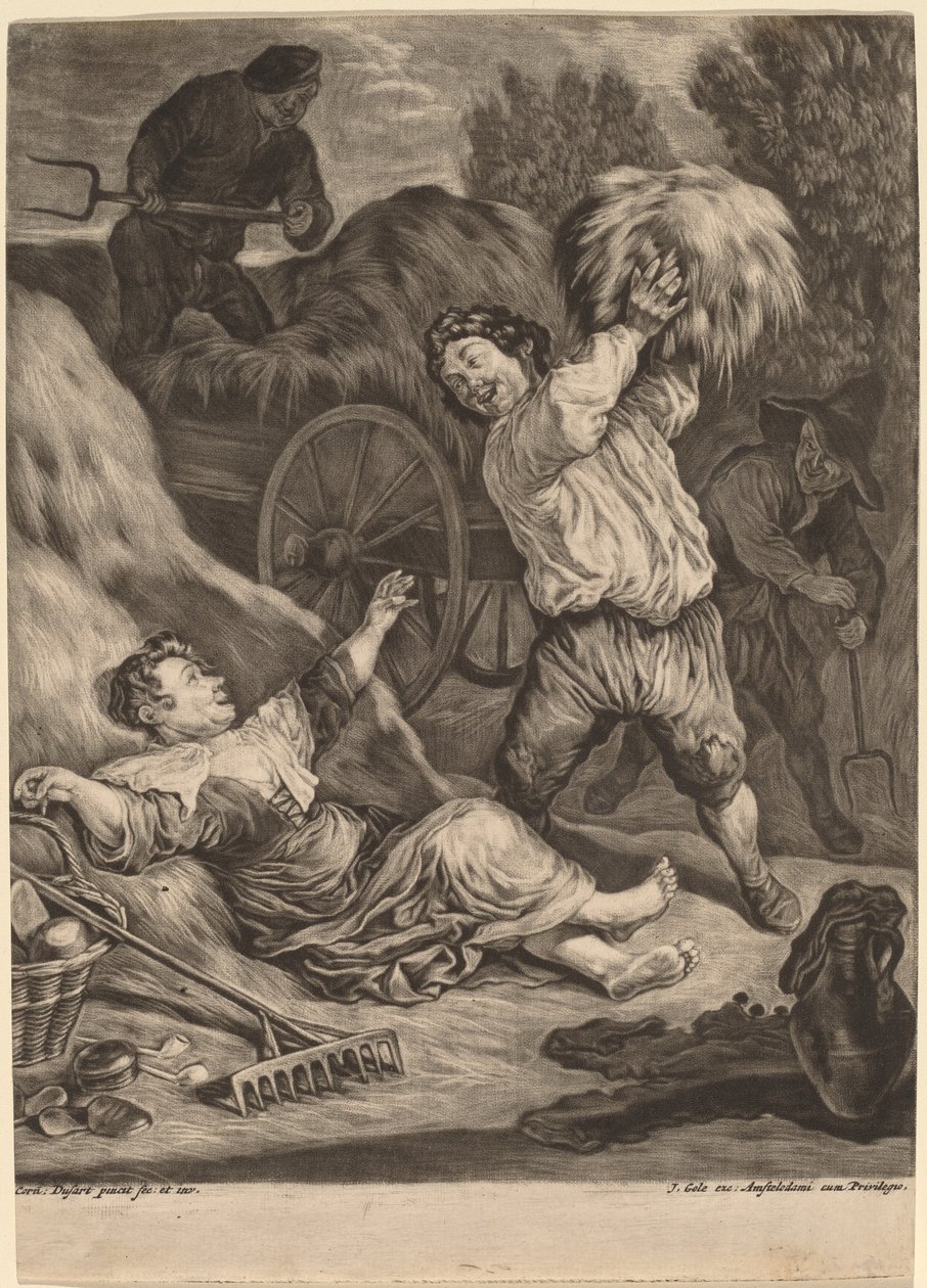 Juli door Cornelis Dusart