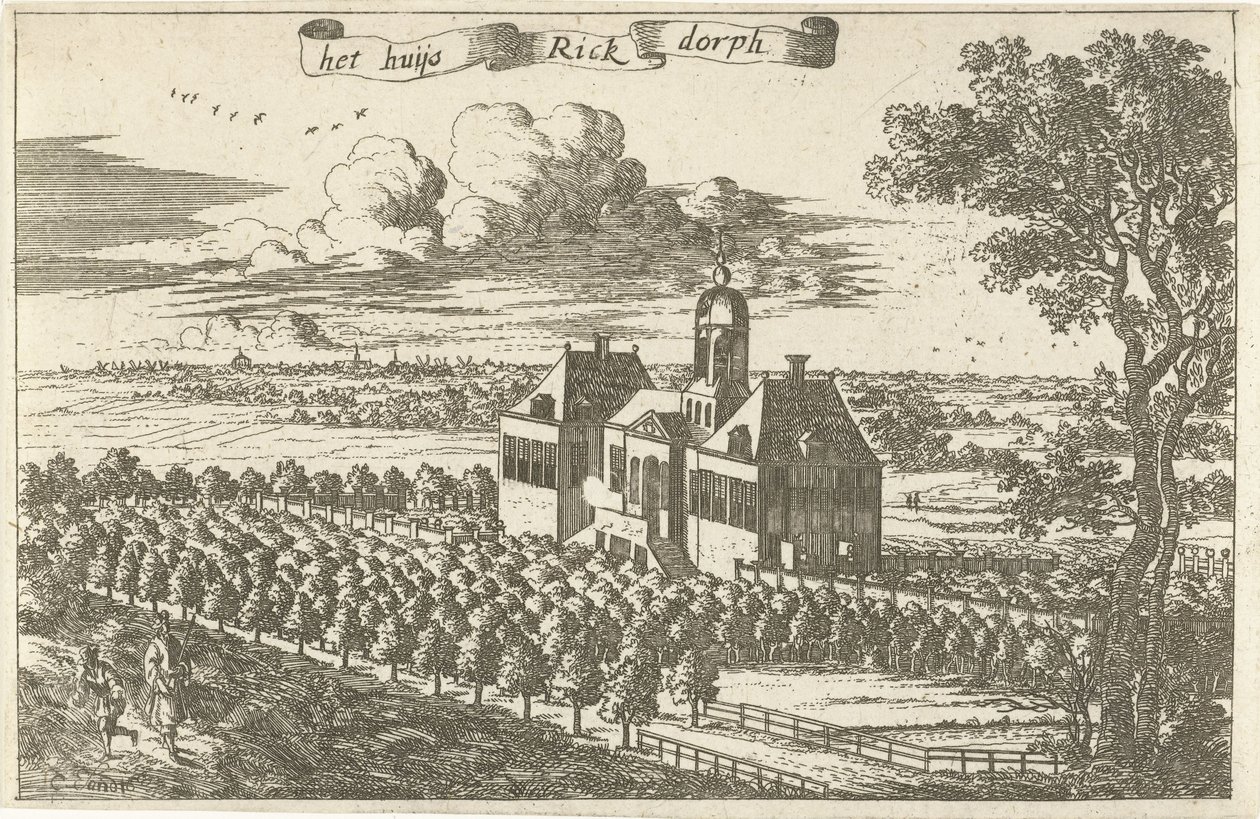 Landhuis te Rijksdorp door Cornelis Elandts