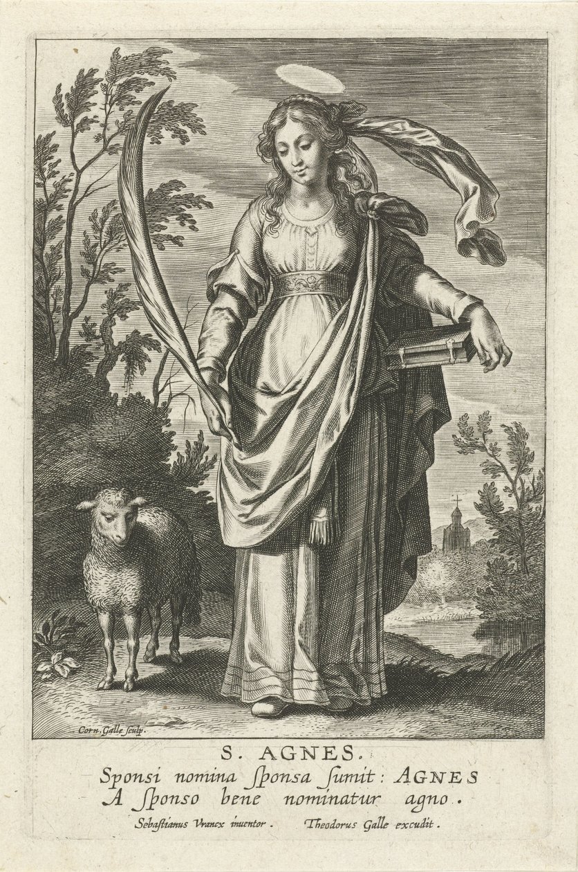 H. Agnes door Cornelis Galle (I)