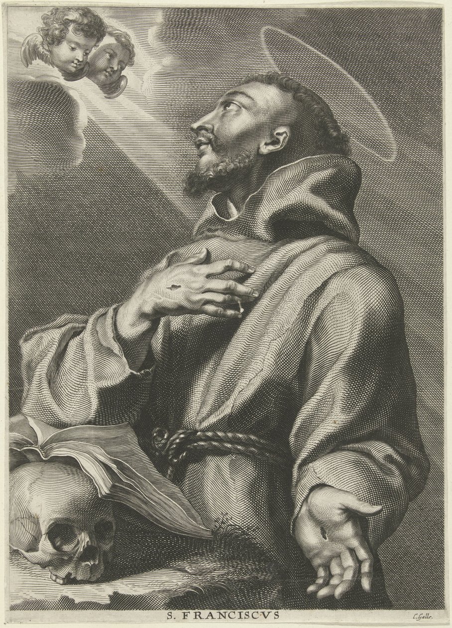 H. Franciscus van Assisi door Cornelis Galle (I)