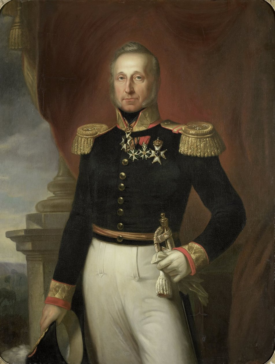 Portret van Dominique Jacques de Eerens, gouverneur-generaal van Nederlands-Indië door Cornelis Kruseman (copy after)