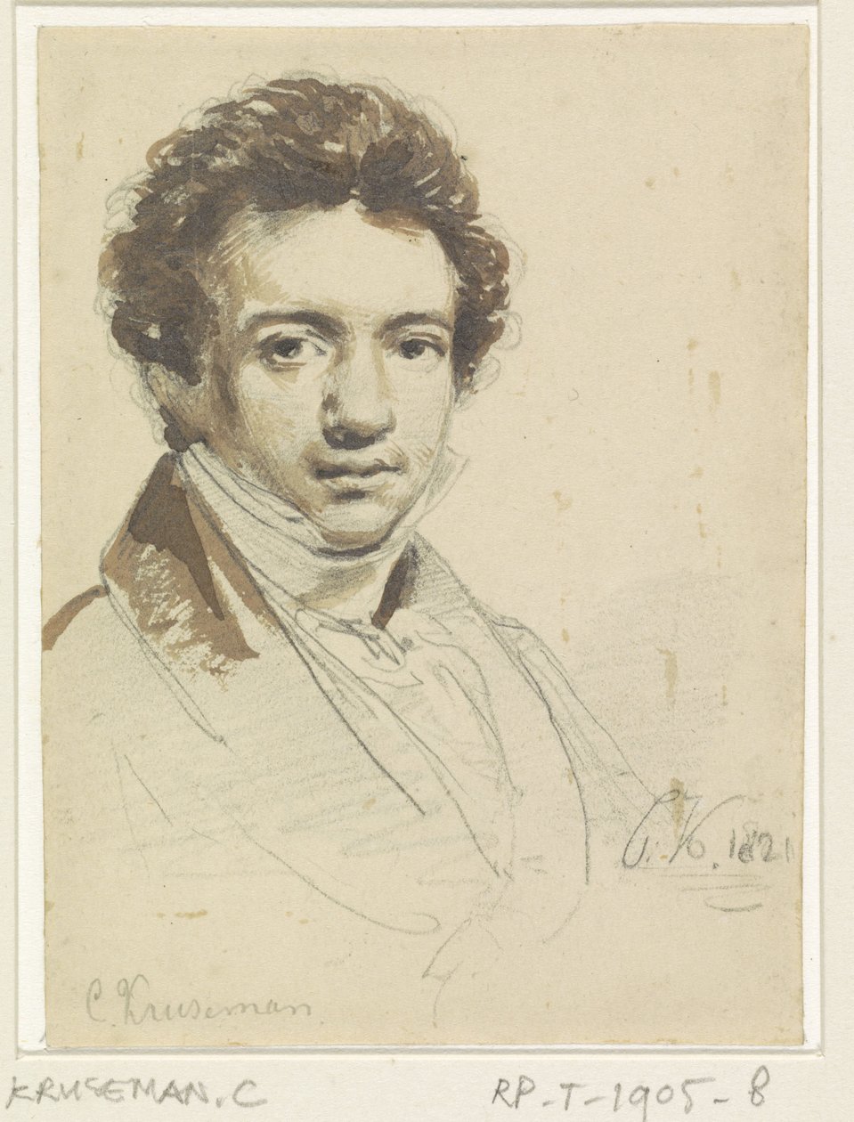 Zelfportret door Cornelis Kruseman