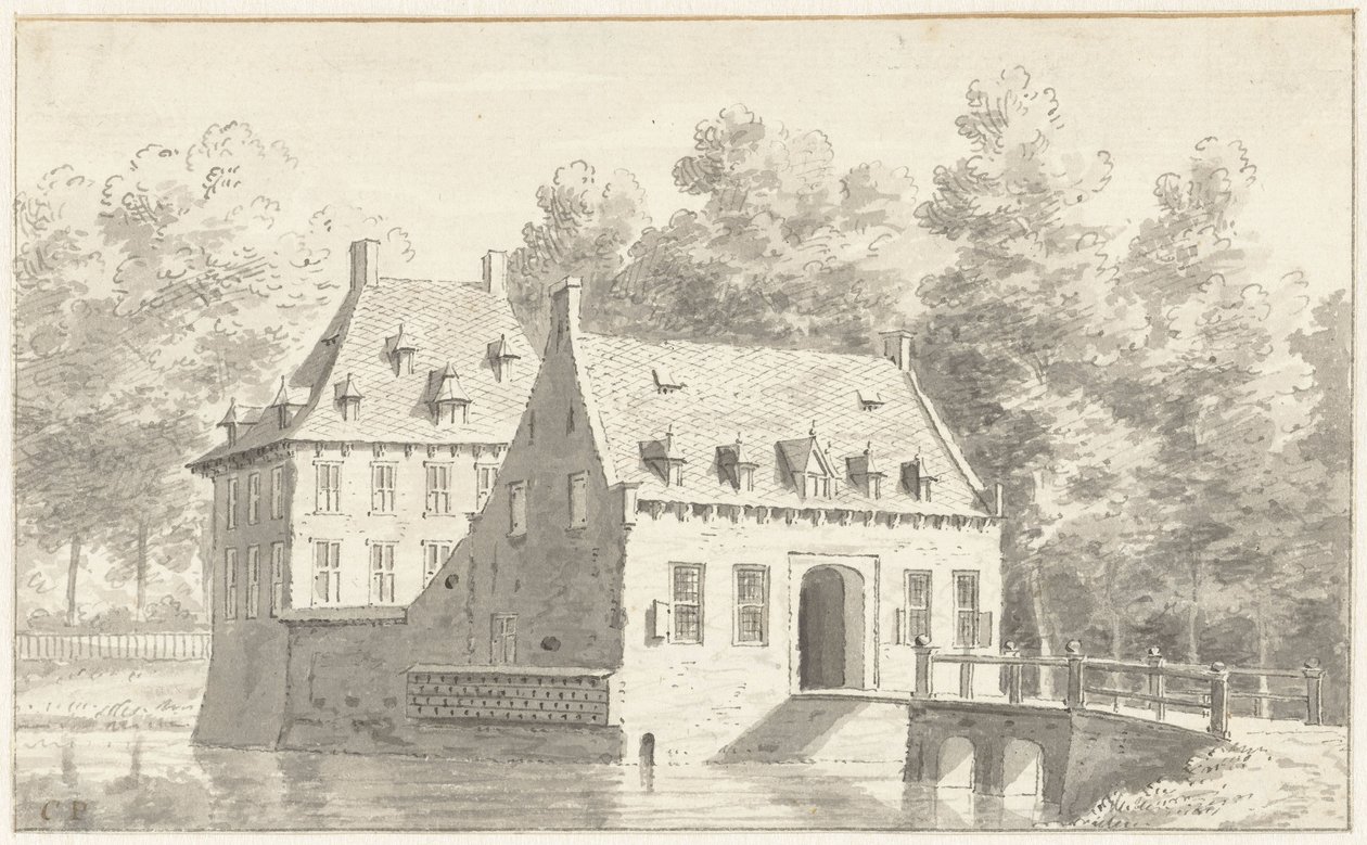 Het Huis te Druten in Gelderland door Cornelis Pronk