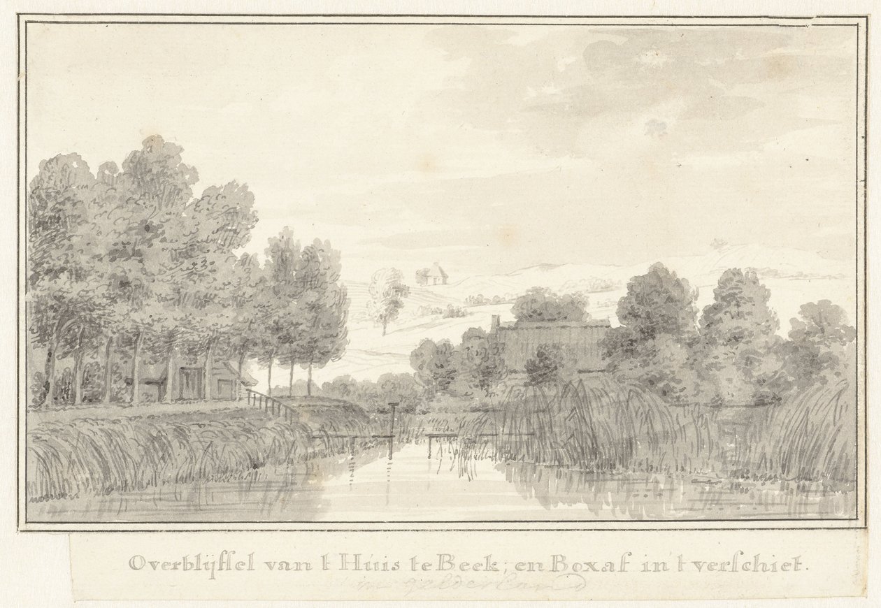 Overblijfselen van het Huis ter Beek door Cornelis Pronk