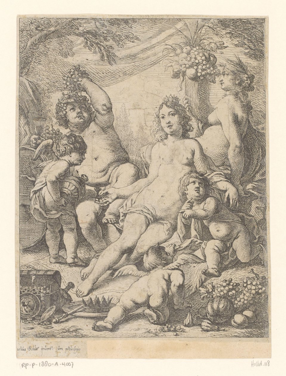 Bacchus, Venus en Ceres door Cornelis Schut (I)
