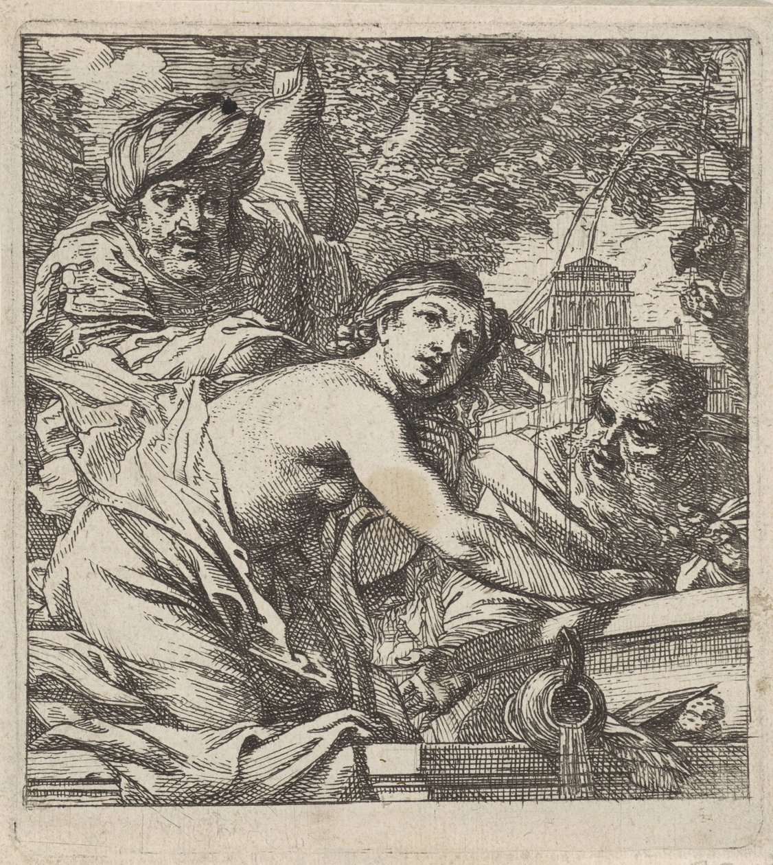 Susanna en de ouderlingen door Cornelis Schut (I)