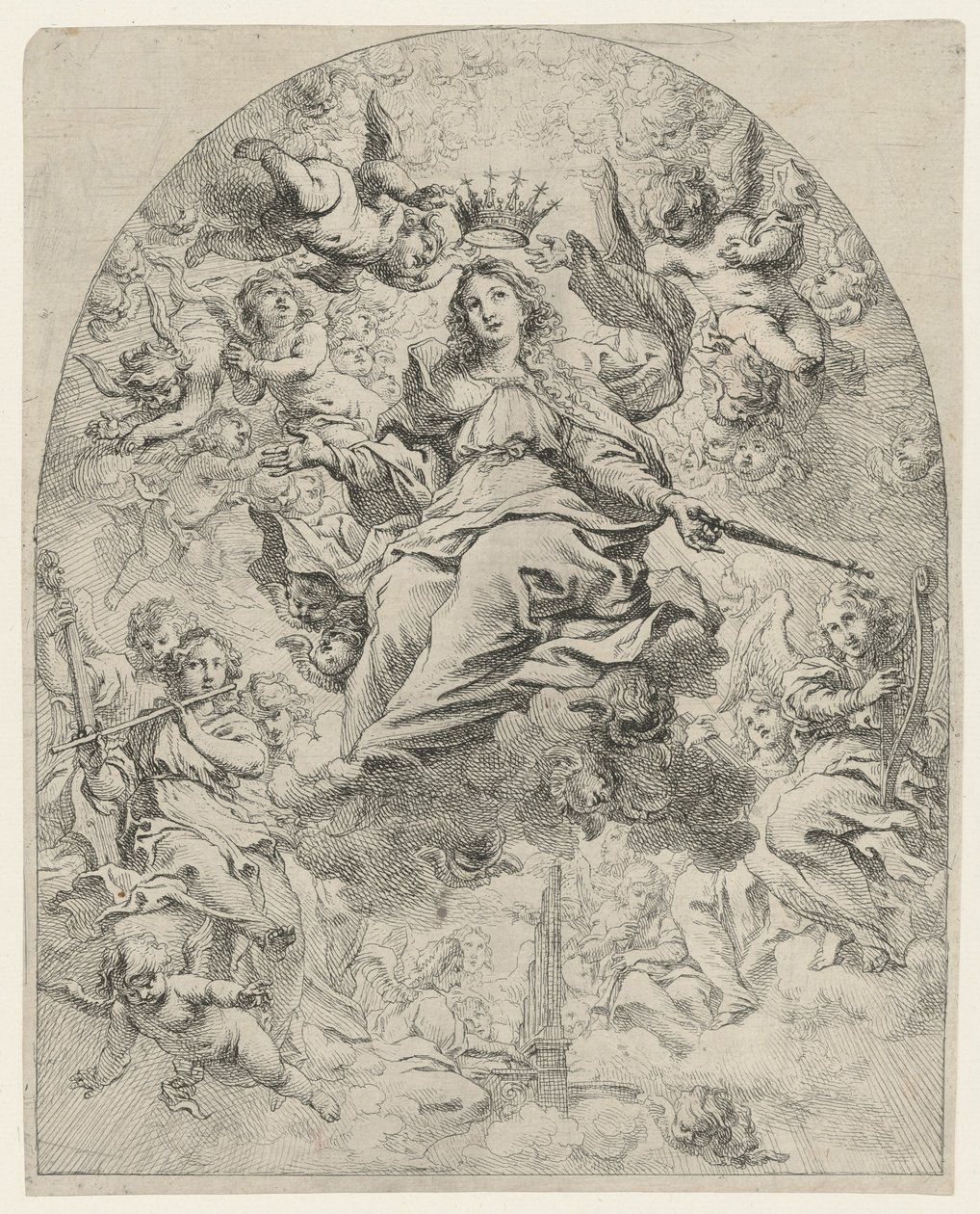 Kroning van Maria door Cornelis Schut