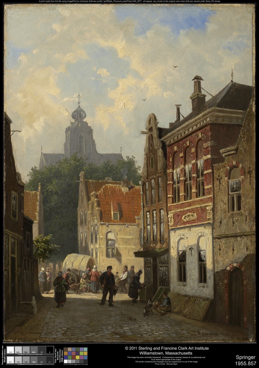 Nederlands straatbeeld door Cornelis Springer