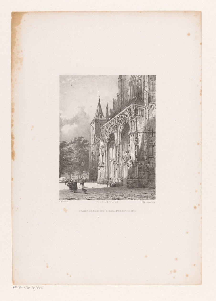 Sint-Janskathedraal te Den Bosch door Cornelis Springer