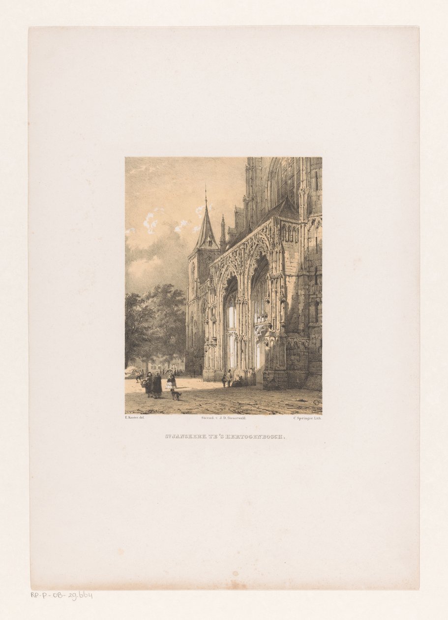 Sint-Janskathedraal te Den Bosch door Cornelis Springer