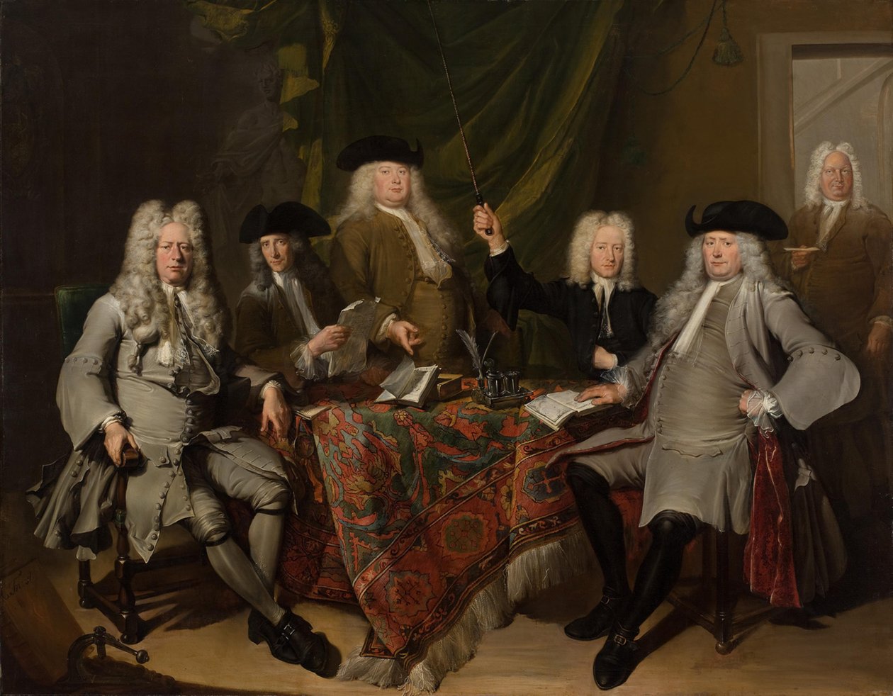 De inspecteurs van het Collegium Medicum door Cornelis Troost