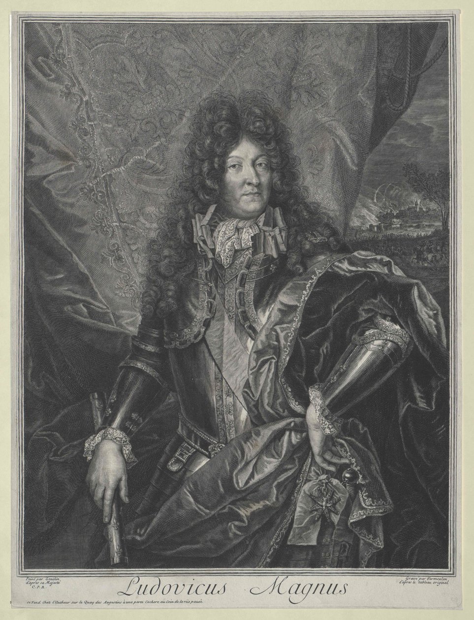 Koning Lodewijk XIV van Frankrijk door Cornelis Vermeulen