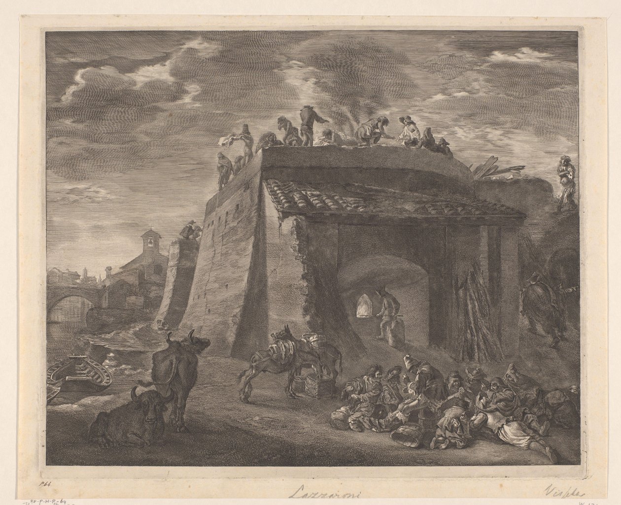 Grote kalkoven door Cornelis Visscher (II)