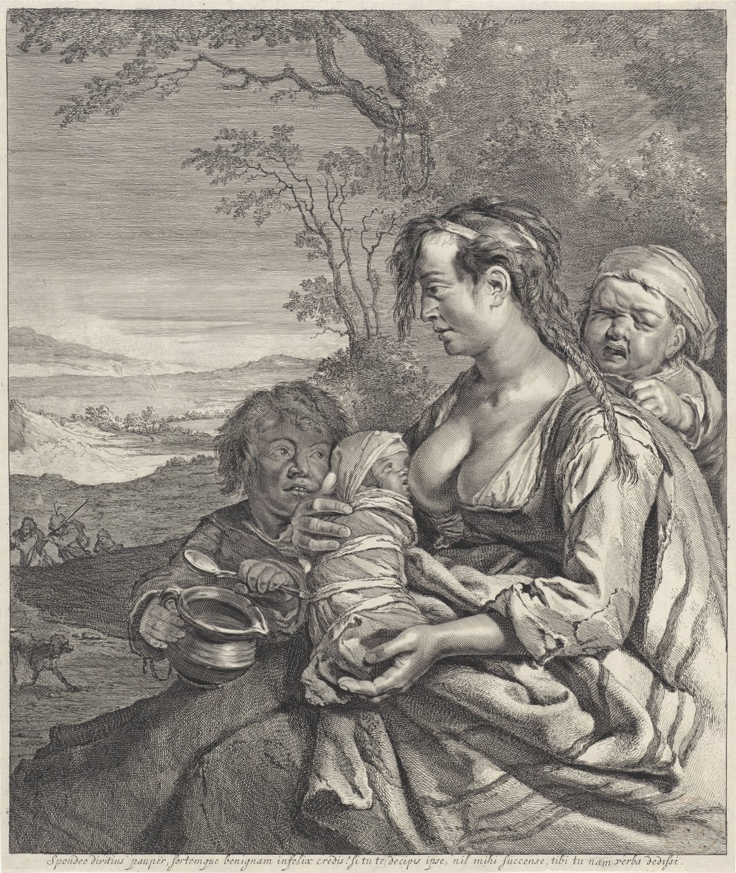 Heidin door Cornelis Visscher (II)