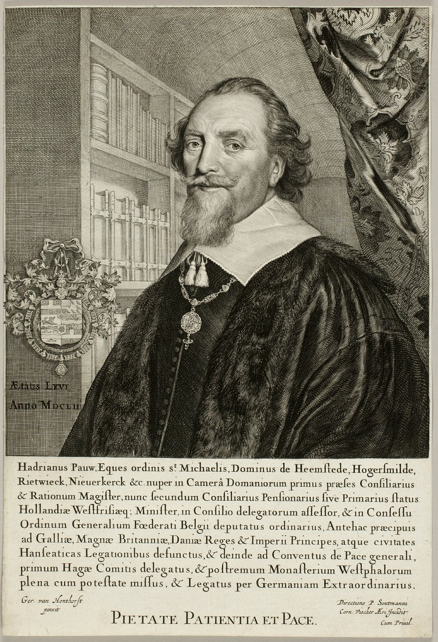 Adriaen Pauw, Heer van Heemstede door Cornelis Visscher
