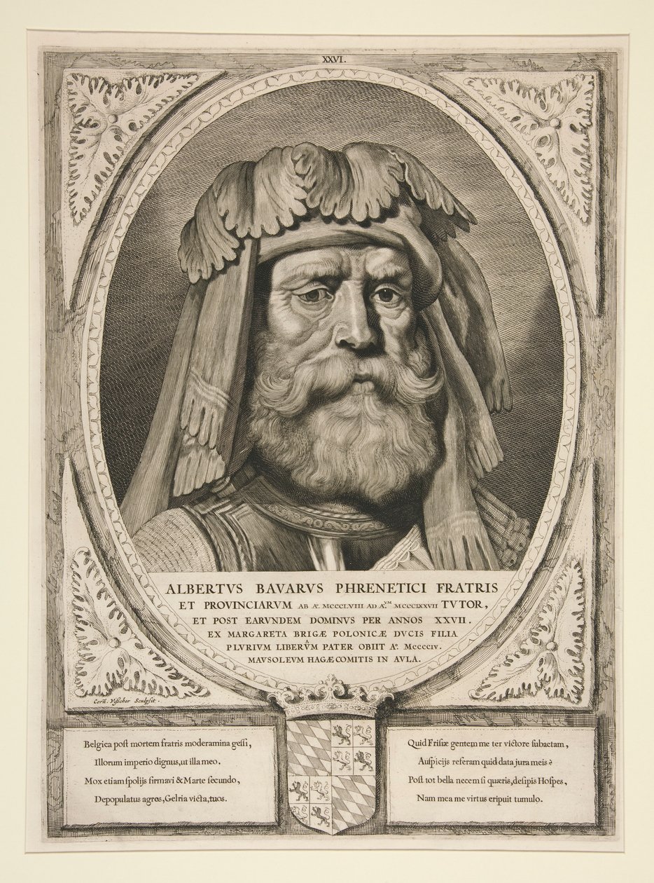 Albertvs Bavarvs Phrenetici Fratris en Provincies door Cornelis Visscher