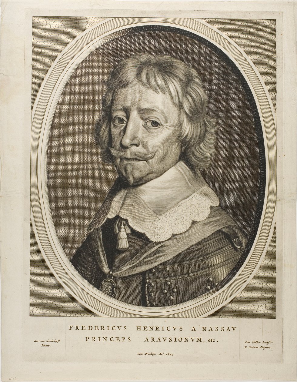 Frederik Hendrik, Prins van Oranje, uit Negen Portretten door Cornelis Visscher