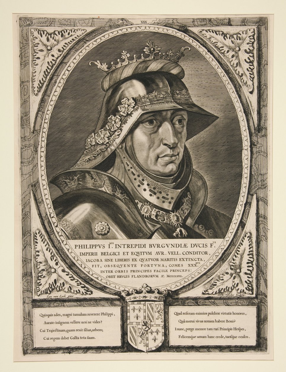 Filips I (Filips de Goede) door Cornelis Visscher