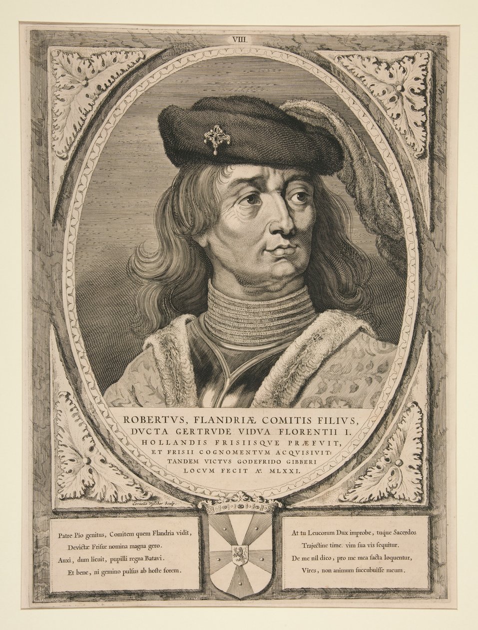 Robertus, zoon van de graaf van Vlaanderen door Cornelis Visscher