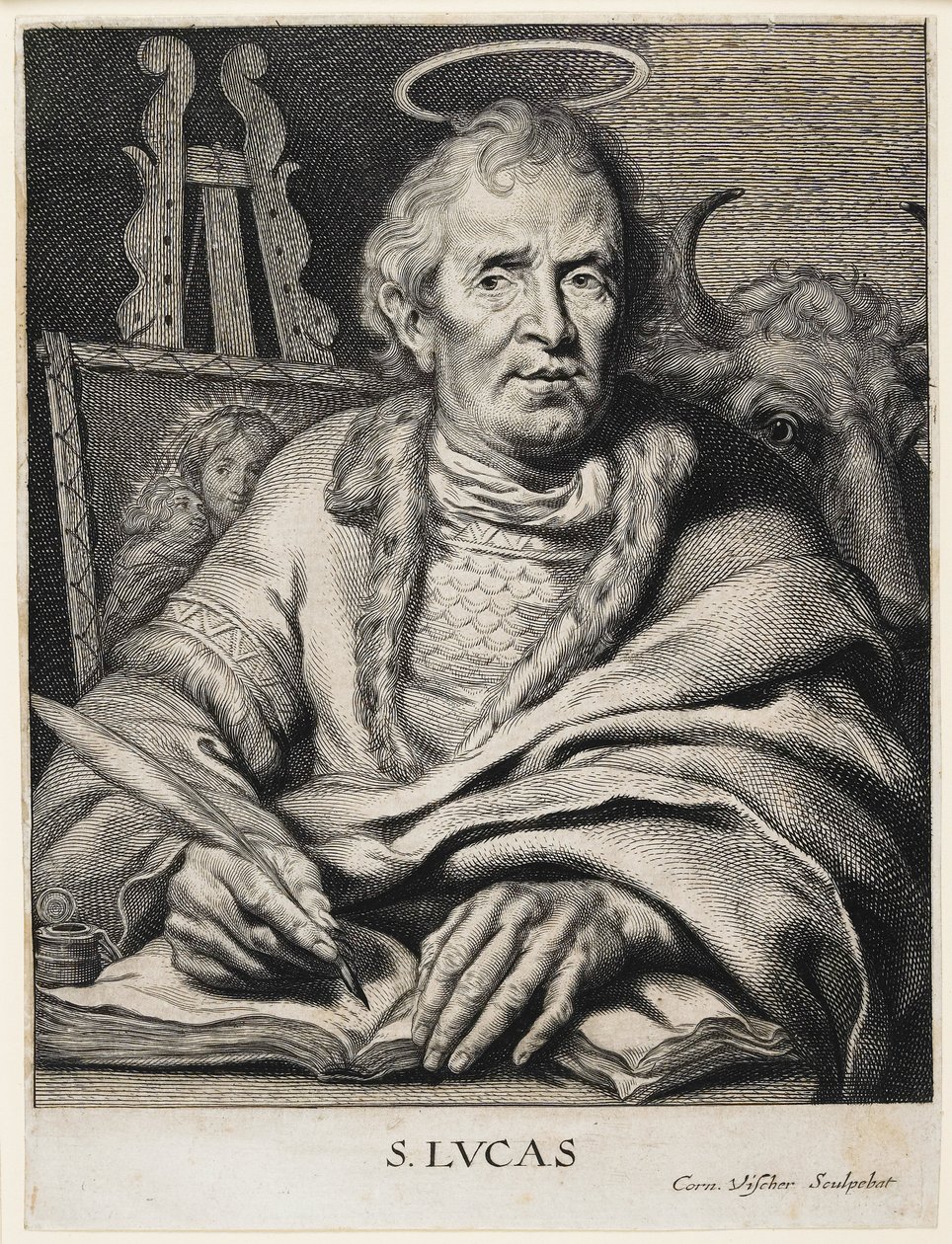 St. Lucas door Cornelis Visscher