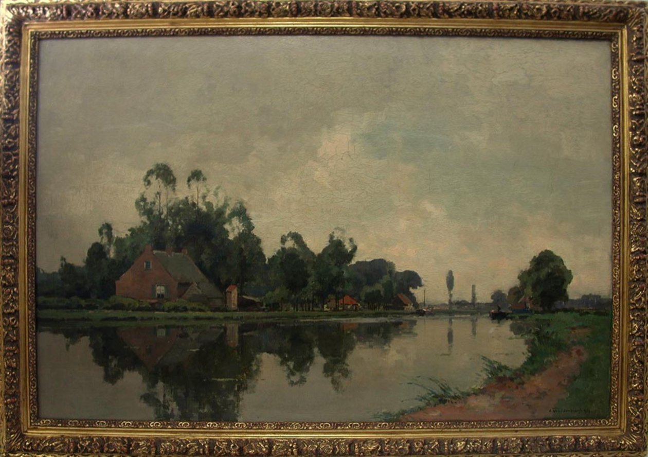 De Amstel bij Ouderkerk door Cornelis Vreedenburgh