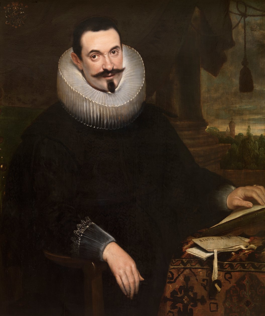 Barthel van den Berghe, Notaris door Cornelis de (attr. to) Vos