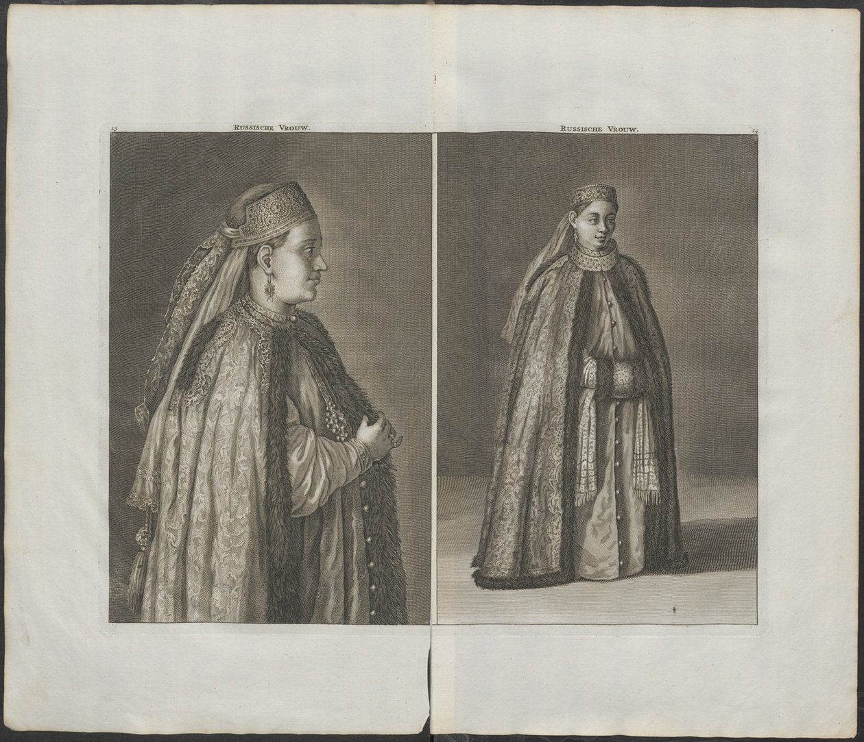 Russische vrouw uit: Reizen over Moskou door Cornelis de Bruijn
