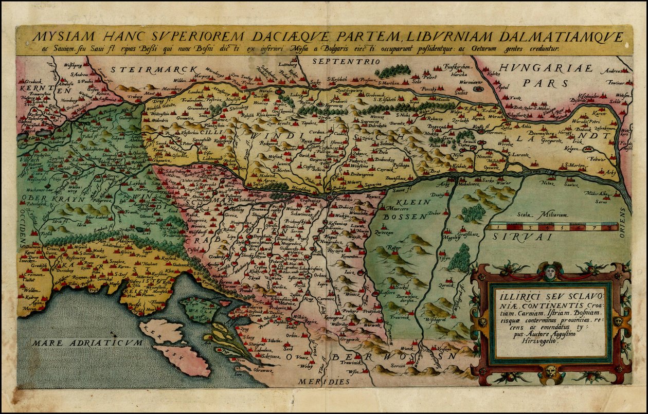 1593 kaart van de noordelijke Balkan door Cornelis de Jode door Cornelis de Jode