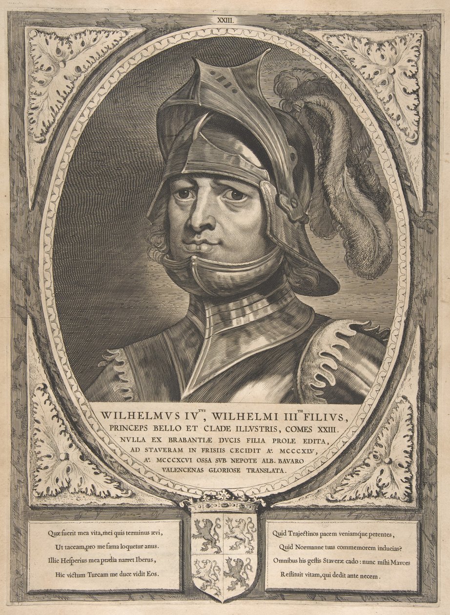 Willem IV uit de serie Graven en Gravin van Holland, Zeeland en West-Frisia, 1650 door Cornelis de Visscher