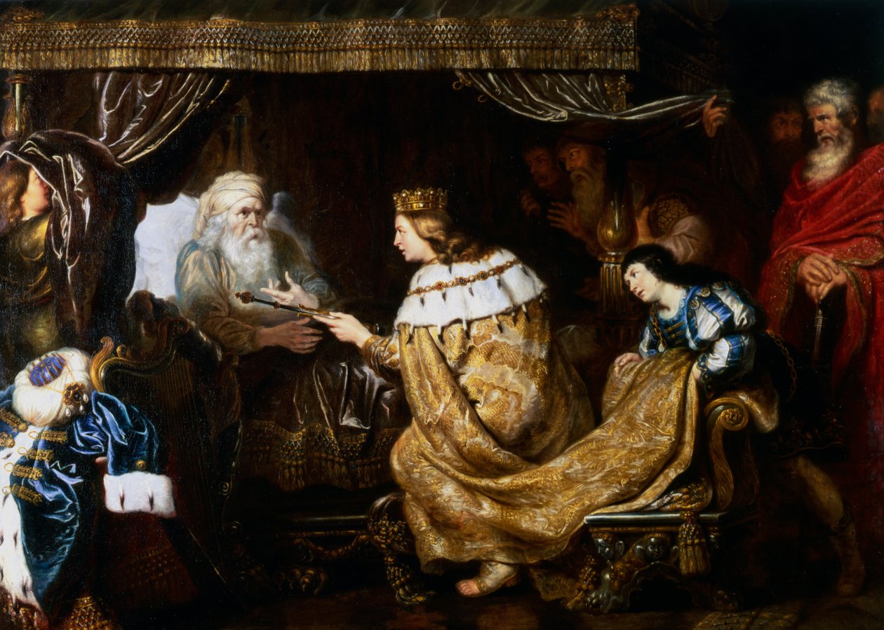 David presenteert de Scepter aan Salomo, begin 17e eeuw door Cornelis de Vos