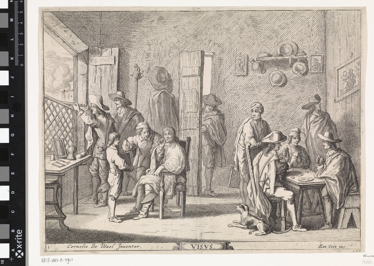 Gezicht door Cornelis de Wael