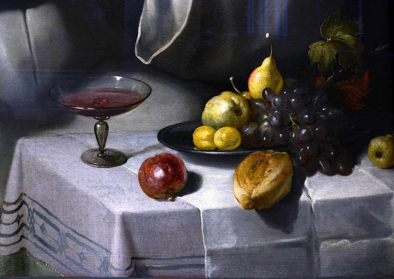 Een monnik en een non detail door Cornelis van Haarlem