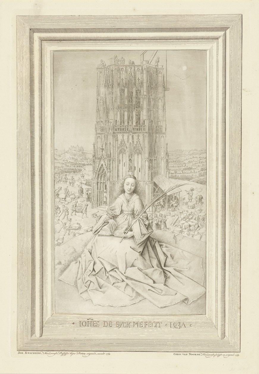 Heilige Barbara door Cornelis van Noorde