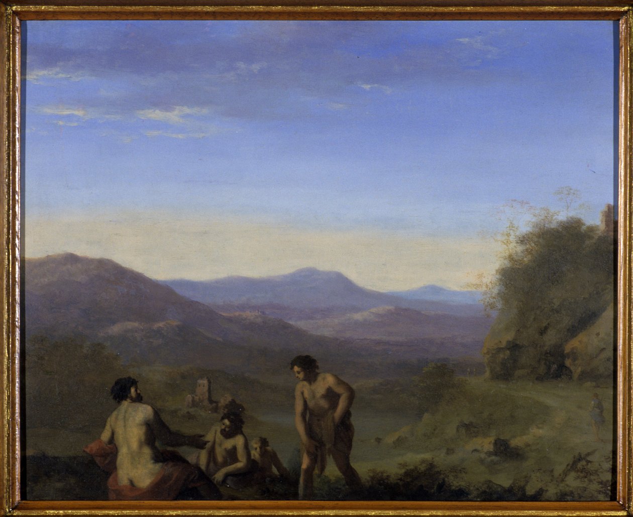 Arcadisch Landschap door Cornelis van Poelenburgh or Poelenburch