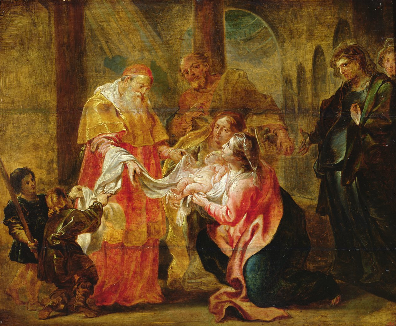 De Presentatie van de Maagd in de Tempel door Cornelius I Schut