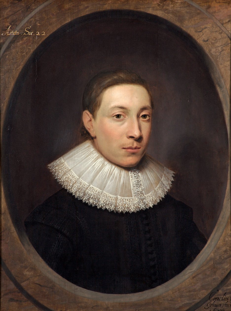 Portret van een jonge man, 1620 door Cornelius Janssen van Ceulen