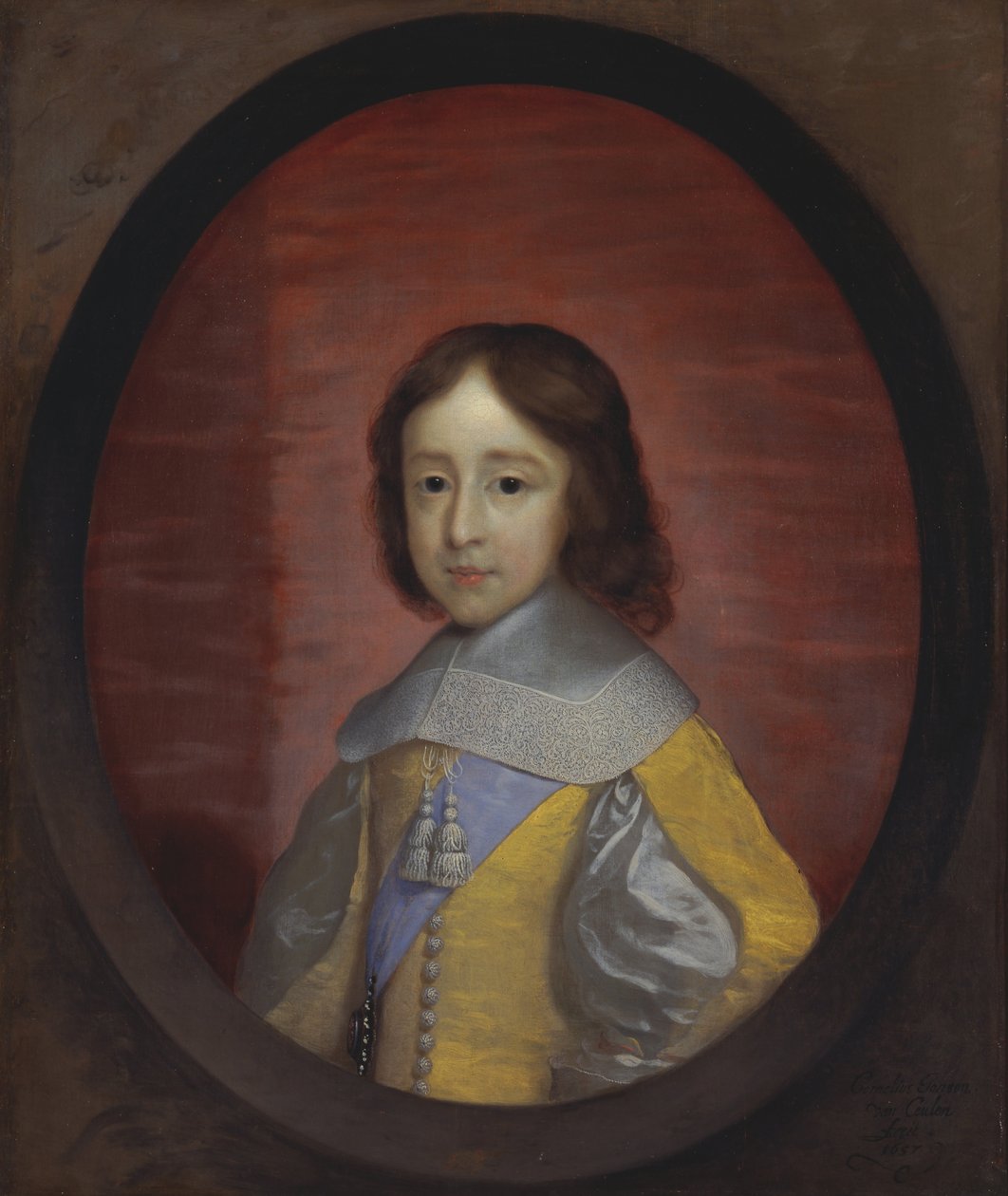 Willem III, Prins van Oranje, als kind door Cornelius I Johnson