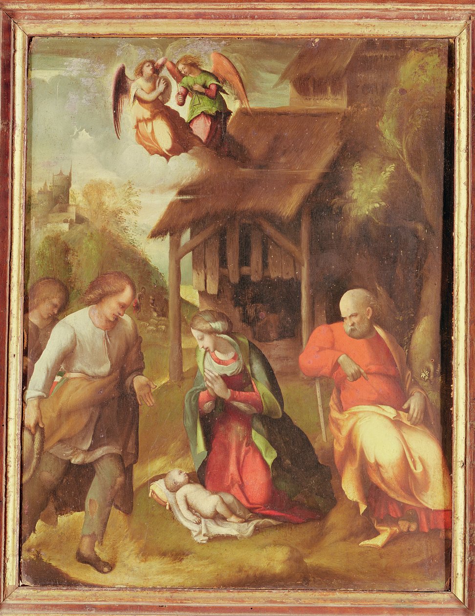 Aanbidding van de Herders door Antonio da Correggio