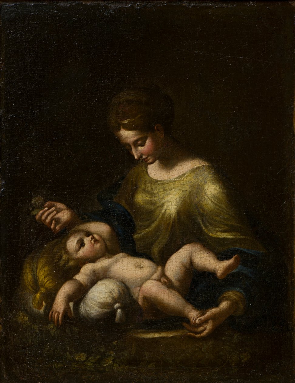 De Madonna en Kind door Correggio