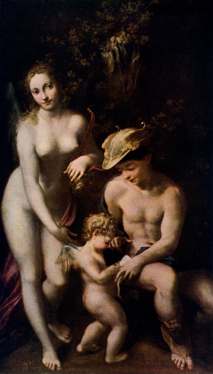 Venus met Mercurius en Cupido De School van de Liefde, c1525, 1912 door Antonio da Correggio