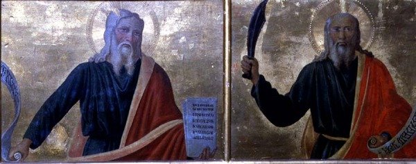 Mozes en Abraham door Cosimo Rosselli